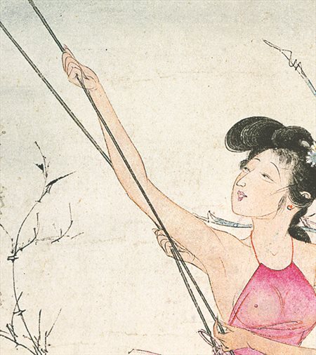 港南-胡也佛的仕女画和最知名的金瓶梅秘戏图